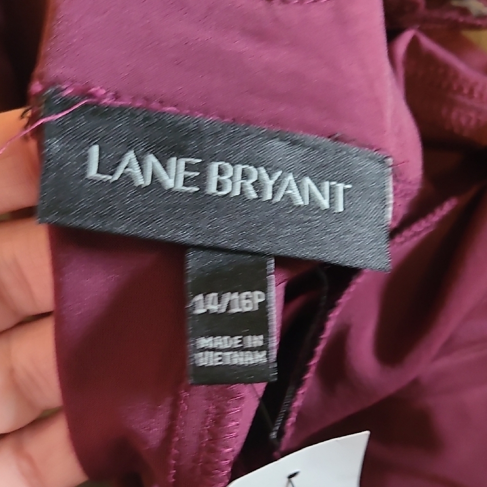 Gorgeous Lane Bryant Purple Sleeveless, Lace Back Maxi Dress, NWT - Picture 3 of 6
